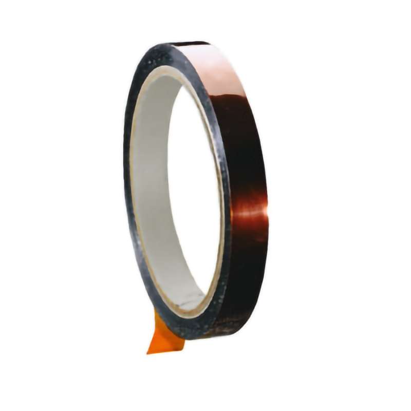 Kapton Tape, 1/4"x36 Yds, 3" Core, 2.5 mil, Silicone Adhesive